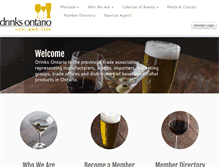 Tablet Screenshot of drinksontario.com